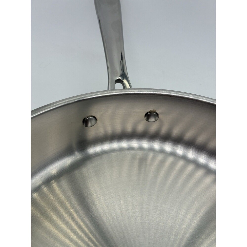 Emeril by ALL CLAD 3 Qt Sauce Pan 10" Saute Stainless Skillet W/ LID Copper Core - Picture 15 of 16